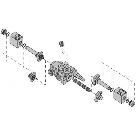 ROZDZIELACZ HYDRAULICZNY 3 SEK 80L ELEKTRYCZNY 24V
